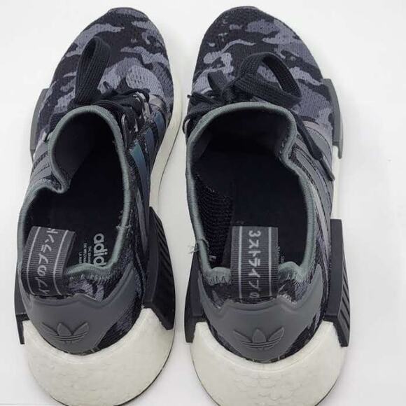 Adidas NMD_R1  Mens Athletic Running Shoes Grey Camo GV8797 Size 7 US 40 FR main image 8